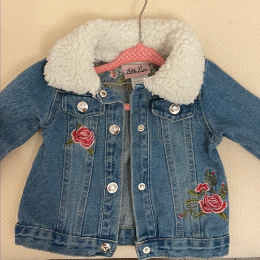 Denim jacket with embroidery